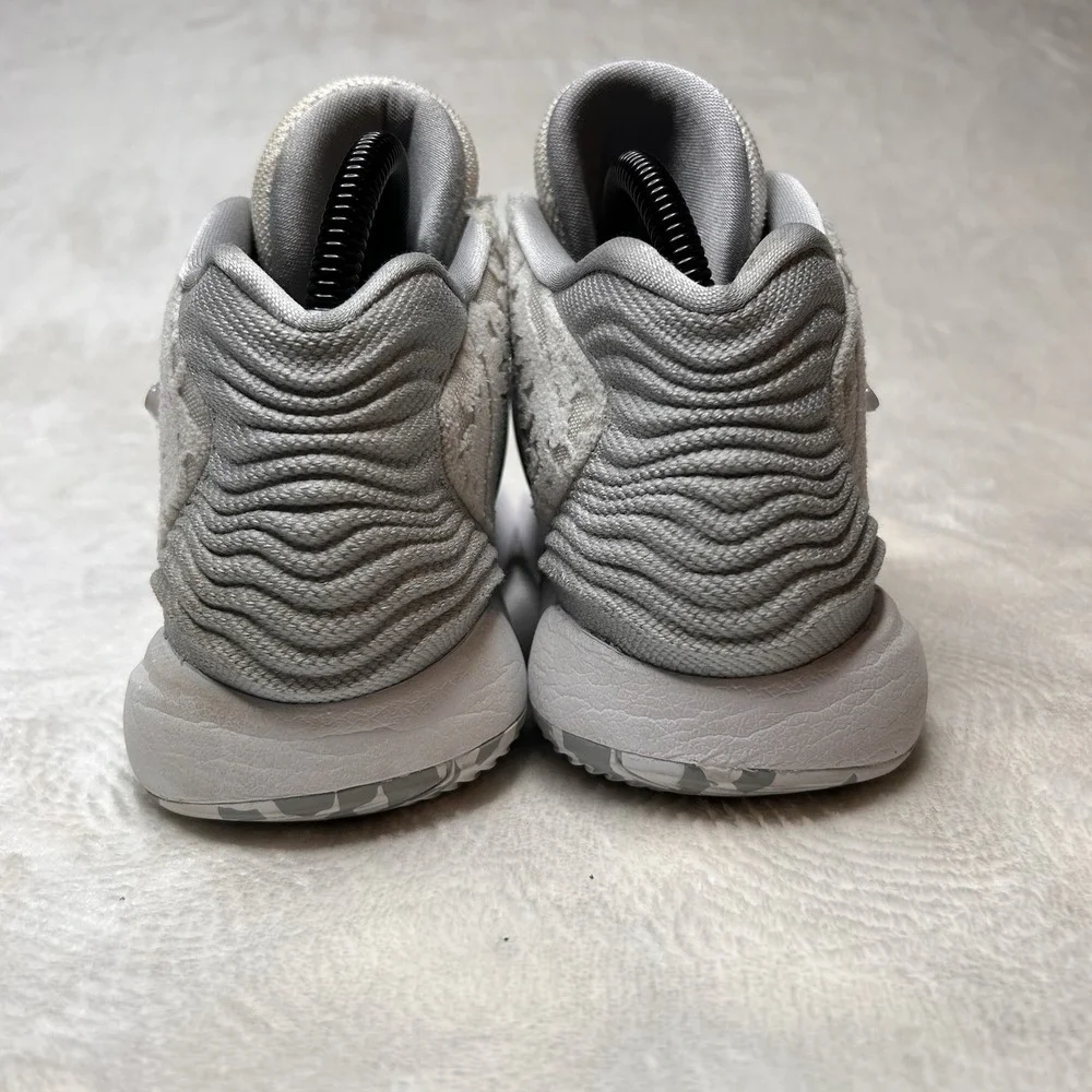 Nike Kevin Durant KD14 Home‎ Sneakers Mens 7.5 High Top White Wolf CW3935-100